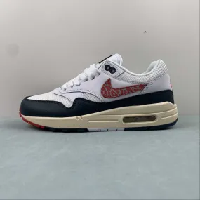 Air Max 1 PRM White Red Blue DH1348-146 global - themed running option metal - surface shoes