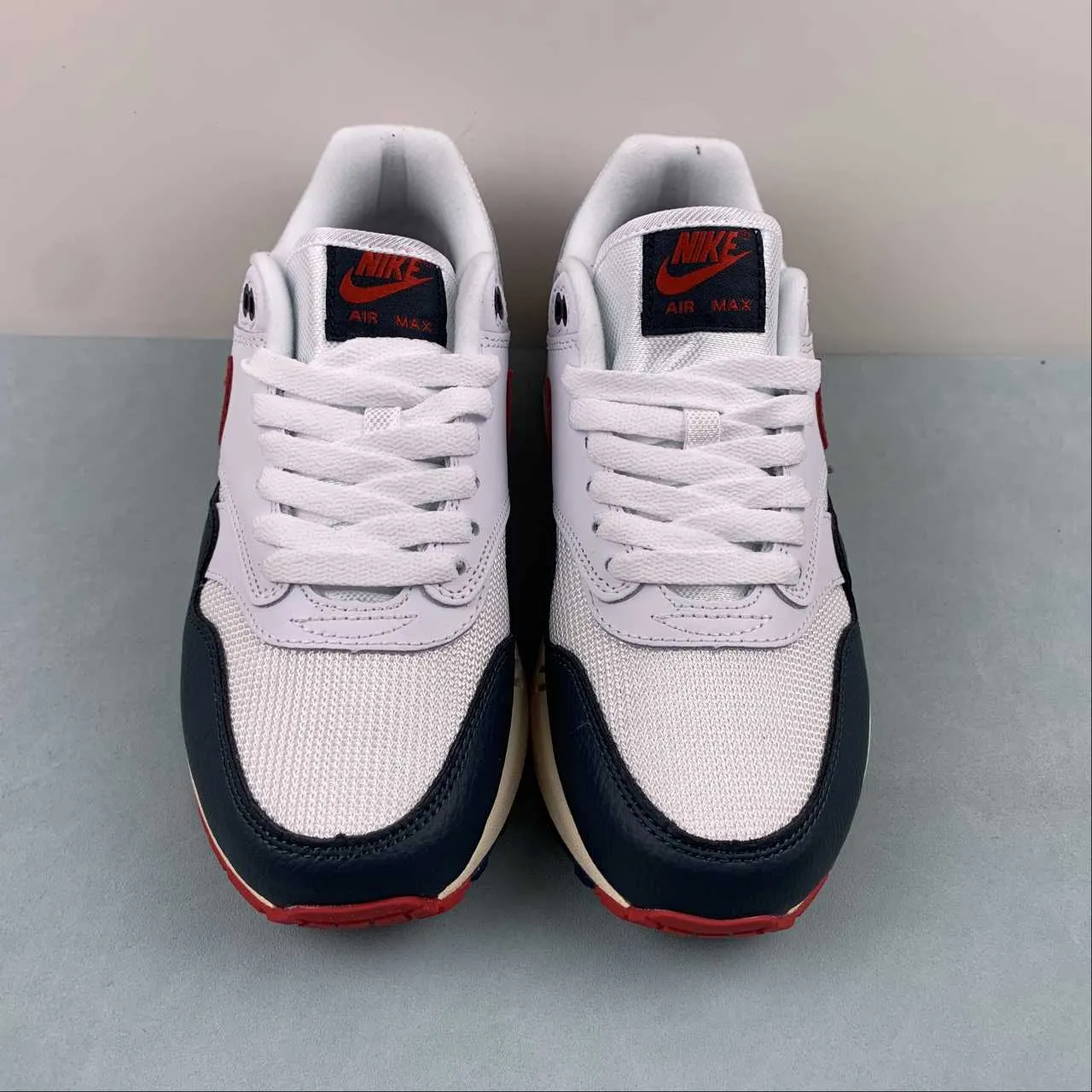 Air Max 1 PRM White Red Blue DH1348-146 rectangular - design shoes