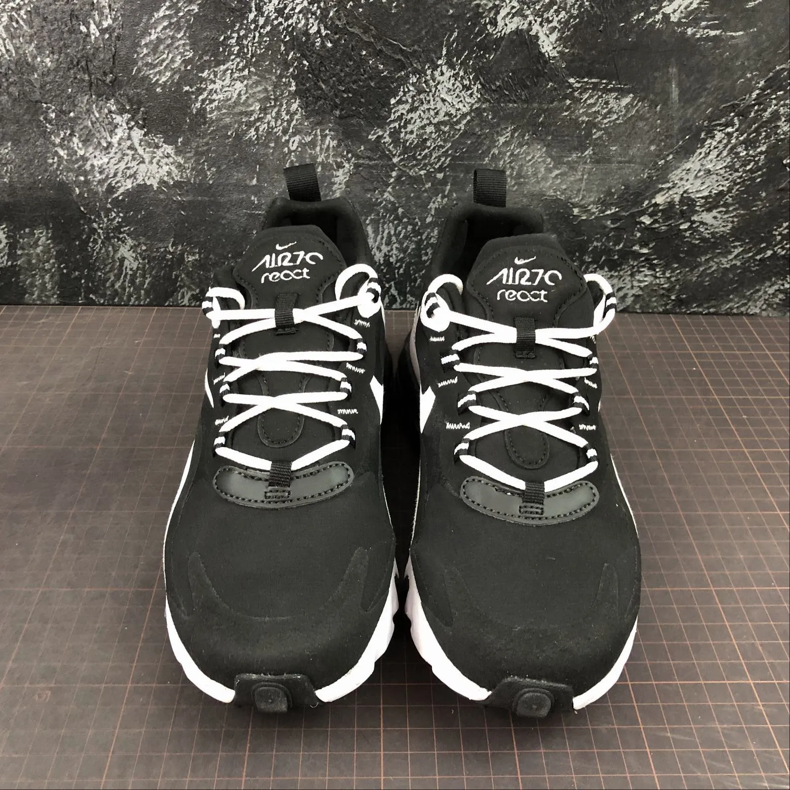 Air Max 270 React Black Black Light Grey White AT6174-003 limited - edition shoes