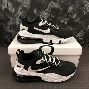 Air Max 270 React Black Black Light Grey White AT6174-003 court shoes