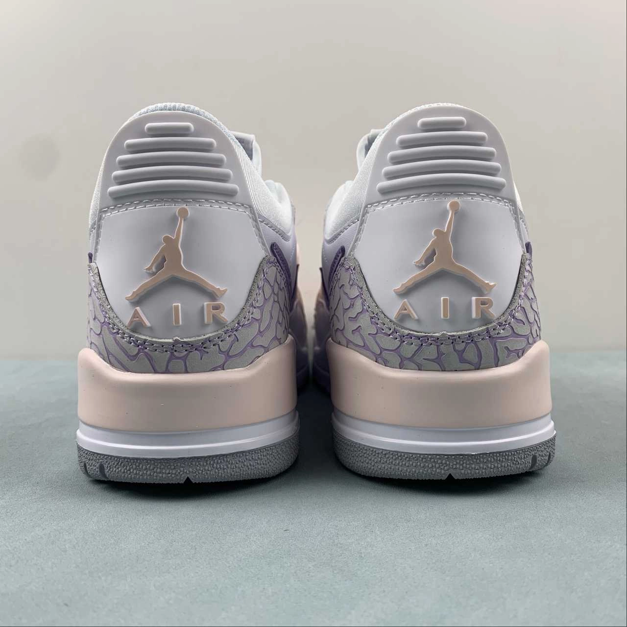 Air Jordan Legacy 312 Low White Pink Purple HF0747-151 Microporous Mesh Panels