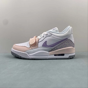Air Jordan Legacy 312 Low White Pink Purple HF0747-151 Tear Resistant Eyelets