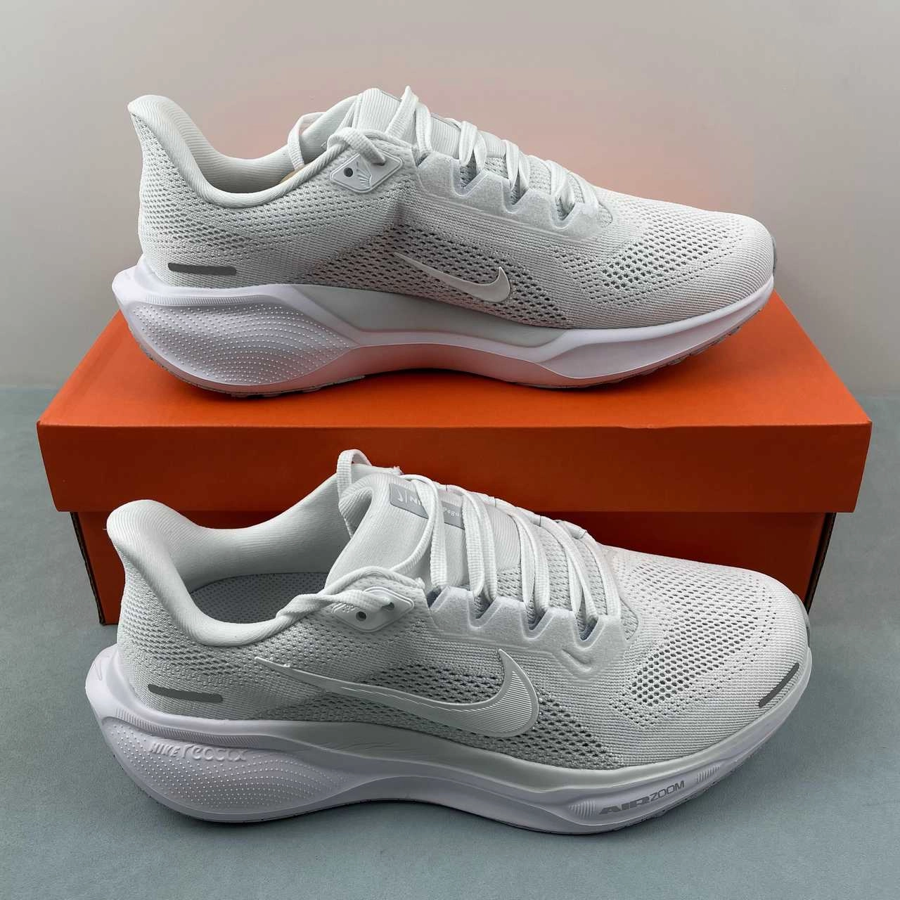 Air Zoom Pegasus 41 Pure Platinum Metallic Silver White FD2722-102 Power Steps