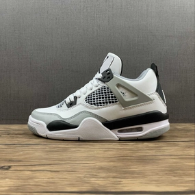 Air Jordan 4 Retro Lightning 2021 White Black Dark Grey CT8527-021 Shockproof