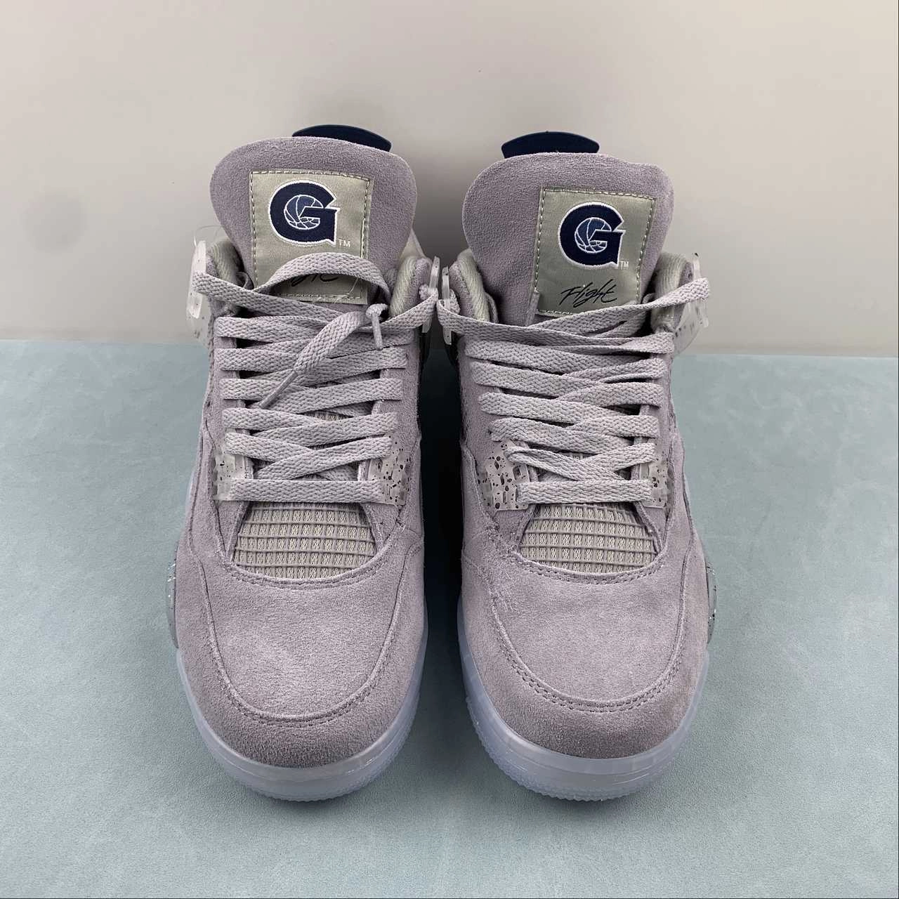 Air Jordan 4 Retro Georgetown Hoyas PE Grey AJ4-1043505 Foot Tech training shoes