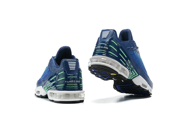 Air Max Plus 3 Navy Royal Blue Green CD7005-401 Flexible Outsole Shoes