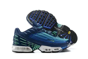 easy - to - clean upper shoes Run - ready Air Max Plus 3 Navy Royal Blue Green CD7005-401