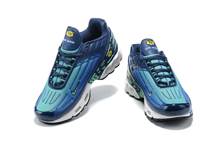 proper alignment Comfortable Base Air Max Plus 3 Navy Royal Blue Green CD7005-401