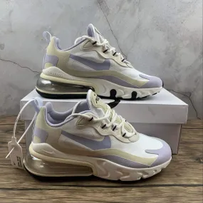 Air Max 270 React Summit White Ghost-Fossil-Sail CT1287-100 double - strap shoes