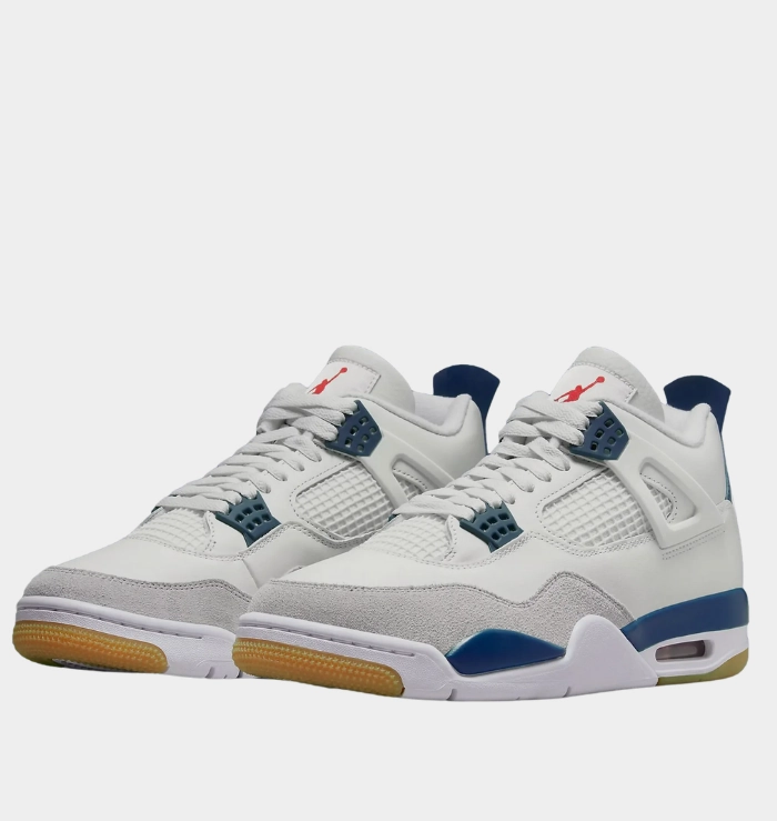 Zero Pressure Nike Air Jordan 4 Retro SB White Navy