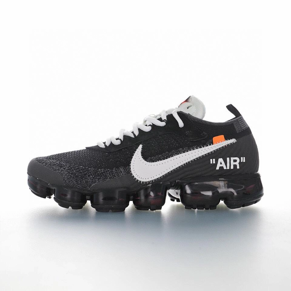 Minimal Look PU midsole Air VaporMax FK 2018 Off-White THE 10 Black Logo Black AA3331-001
