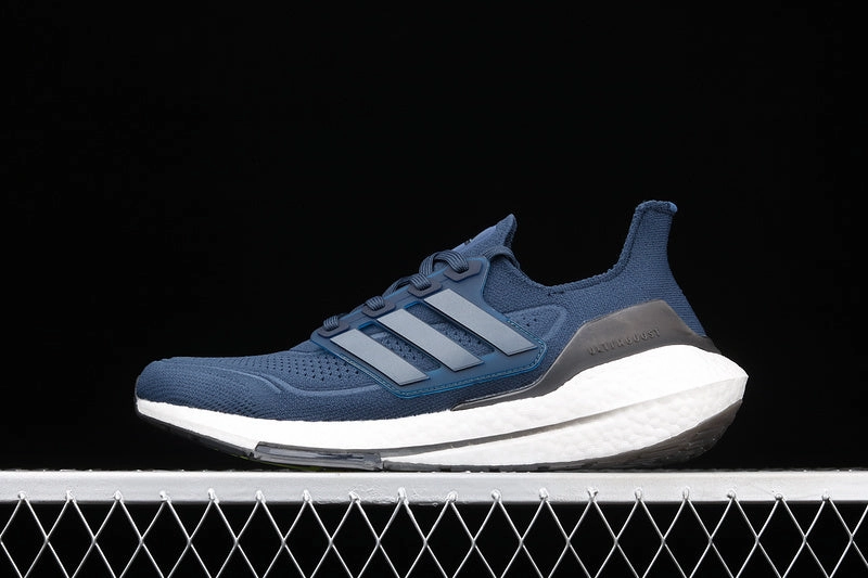 Breathable knit Calm Motion Adidas UltraBoost 21 Dark Blue FY0350
