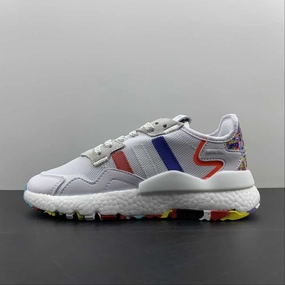 Trustworthy brand Adidas Nite Jogger White Blue-Red CG6198