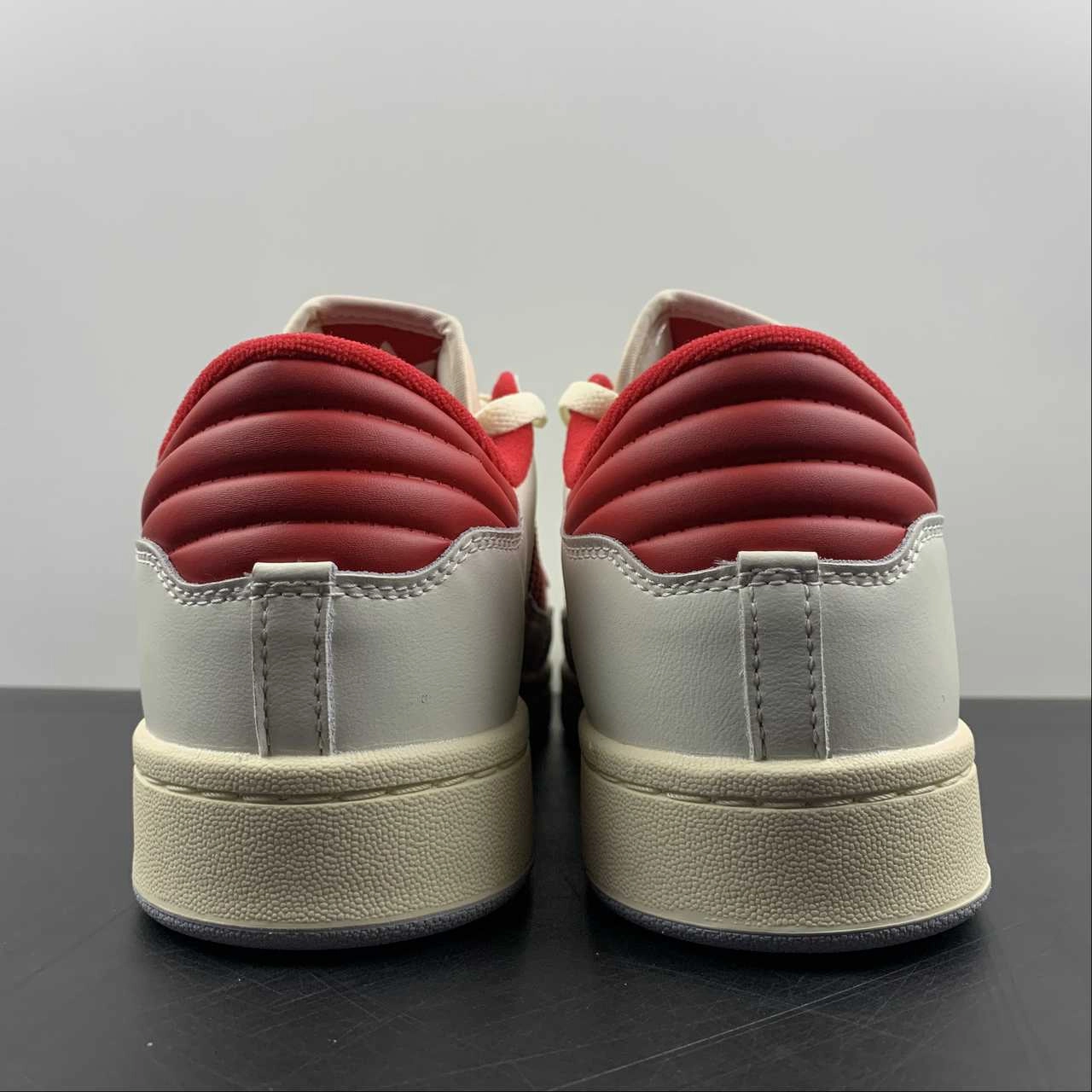 Adidas Centennial 85 Low Cream Red Light Grey HQ6278 Synthetic Upper foam - midsole shoes