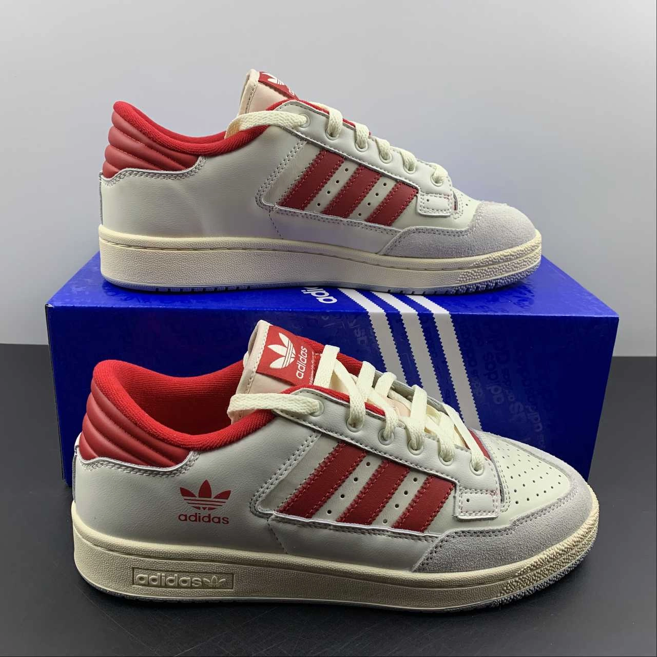 promotion - themed running wear Adidas Centennial 85 Low Cream Red Light Grey HQ6278