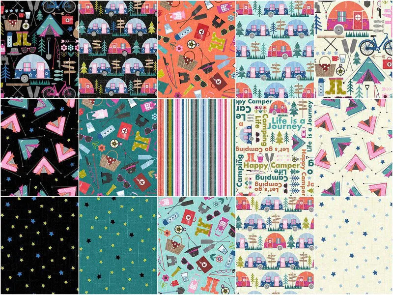 Happy Camper Fat Quarter Bundle