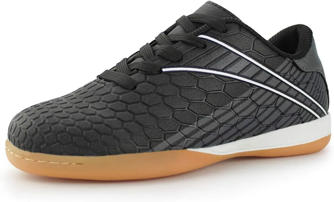 Hawkwell Kids Athletic Indoor Comfortable Soccer Shoes(Toddler/Little Kid/Big Kid)