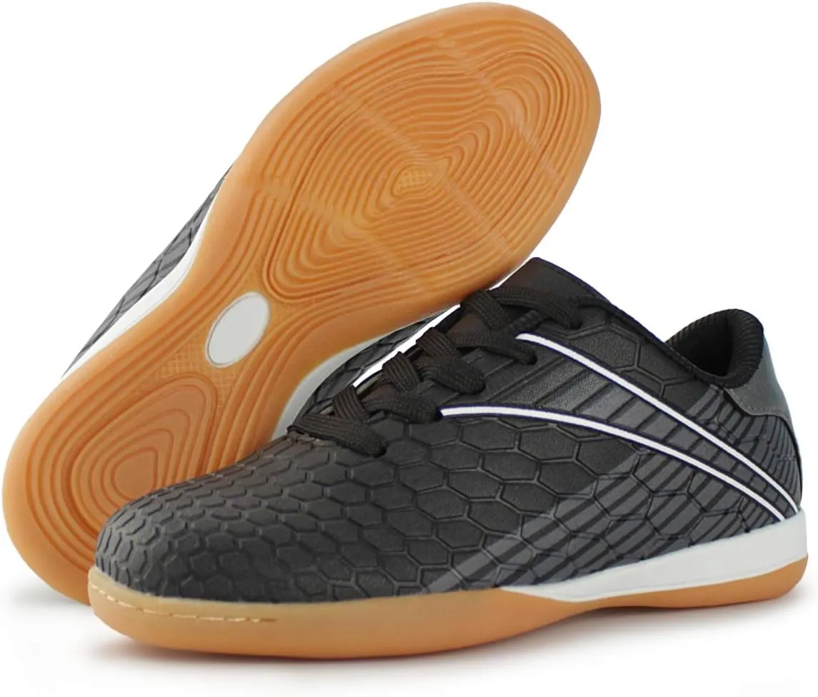 Hawkwell Kids Athletic Indoor Comfortable Soccer Shoes(Toddler/Little Kid/Big Kid)