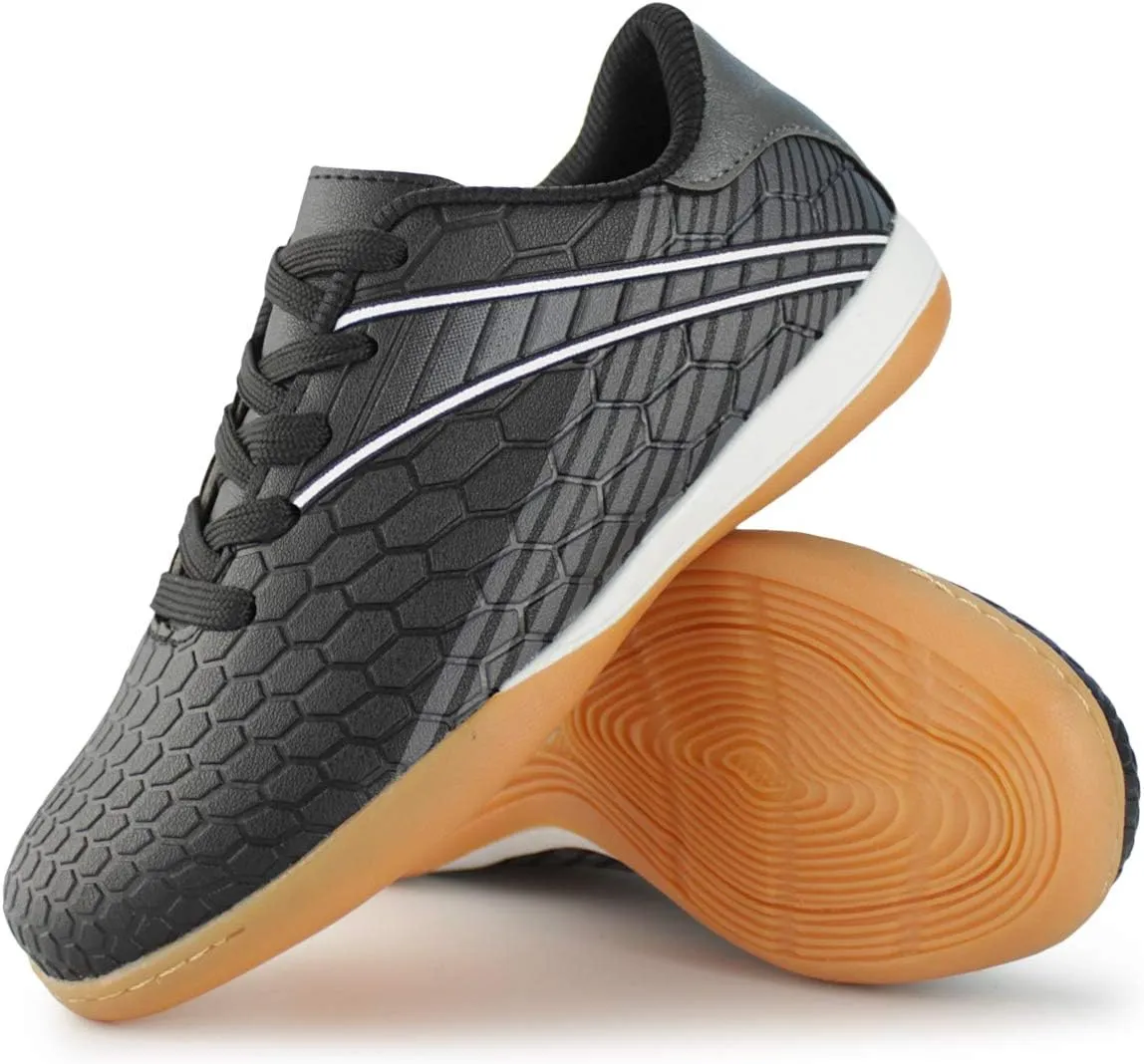 Hawkwell Kids Athletic Indoor Comfortable Soccer Shoes(Toddler/Little Kid/Big Kid)