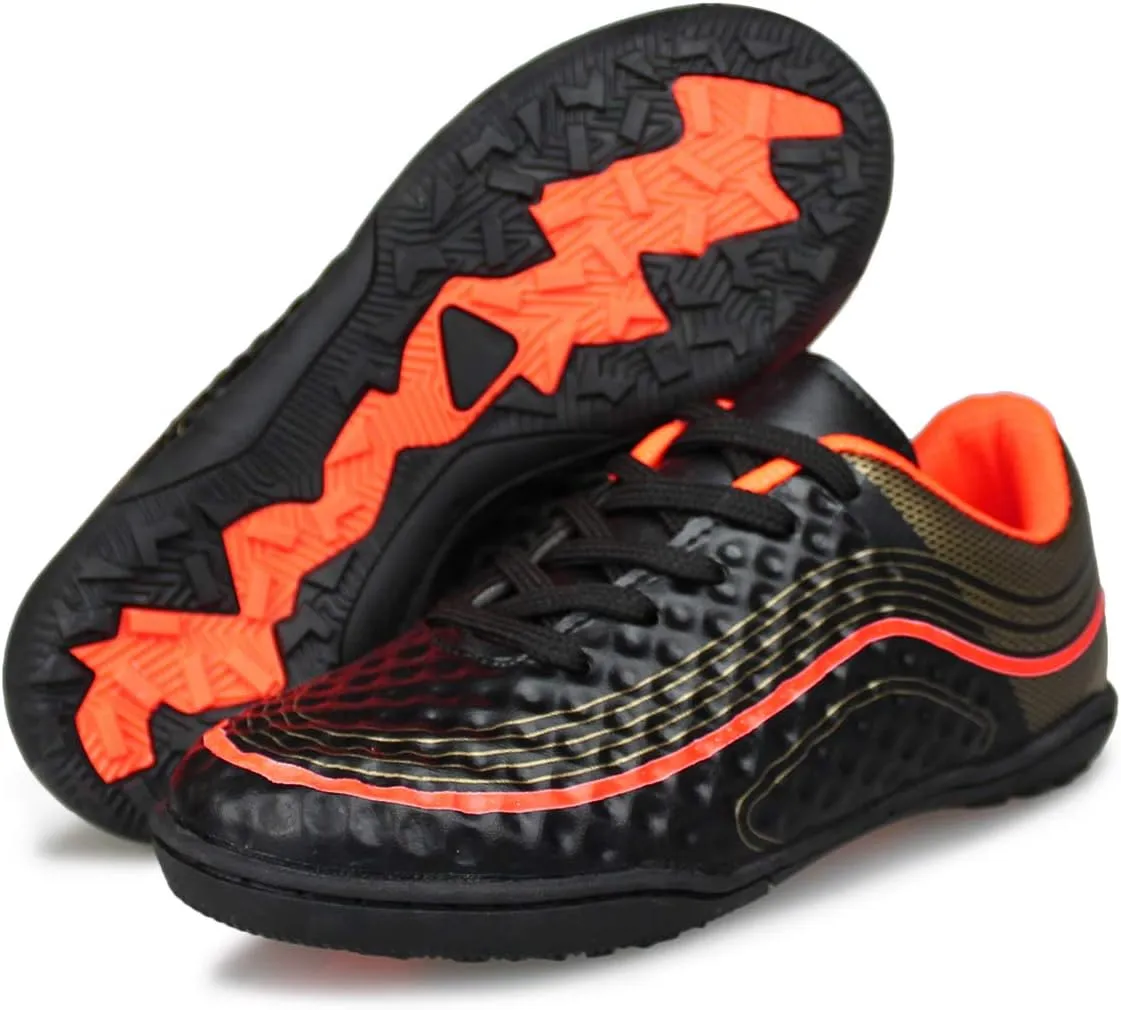Hawkwell Kids Outdoor Firm Ground Turf Soccer Shoes(Toddler/Little Kid/Big Kid)
