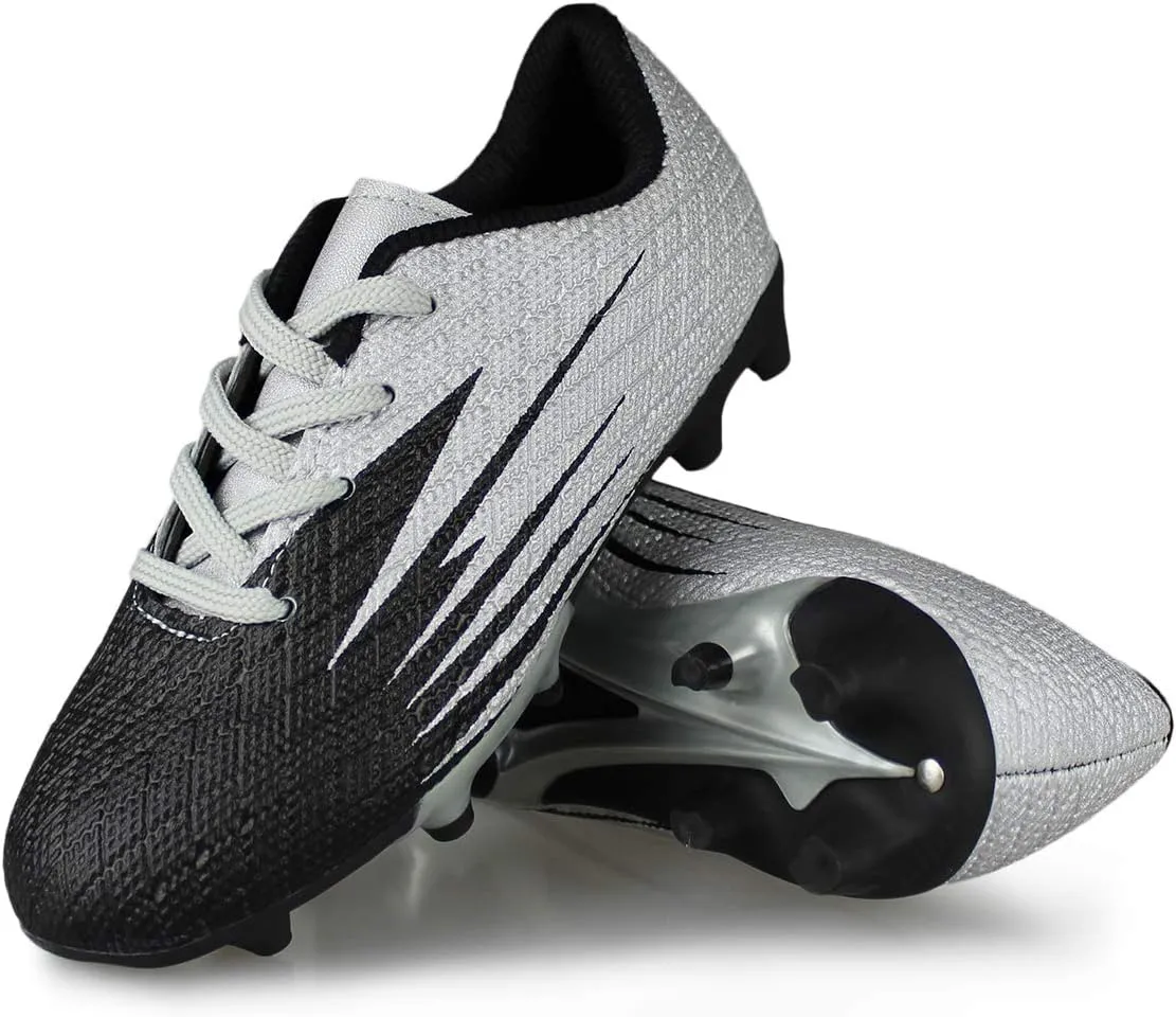 Hawkwell Kids Outdoor Firm Ground Turf Soccer Shoes(Toddler/Little Kid/Big Kid)