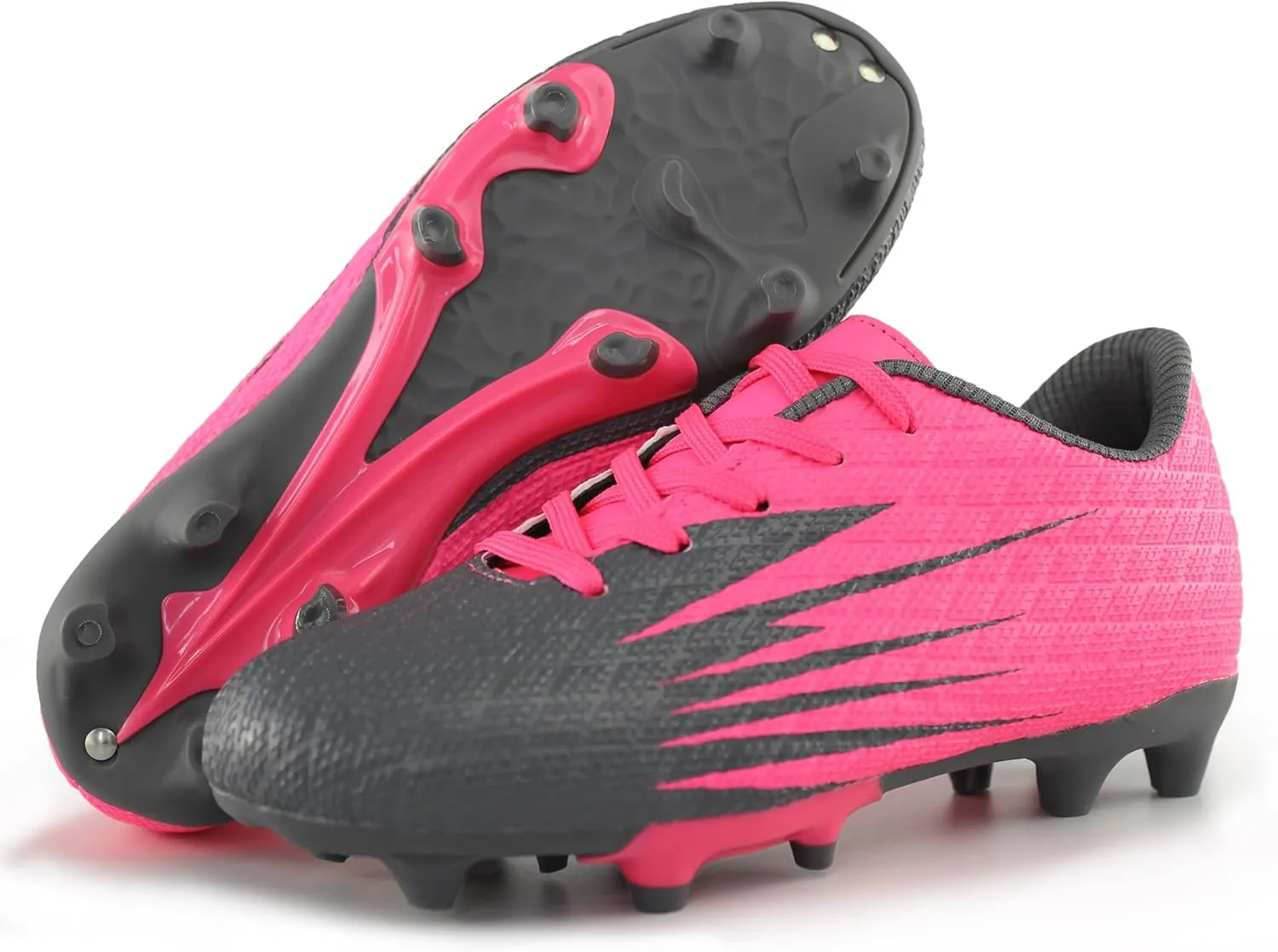 Hawkwell Kids Outdoor Firm Ground Turf Soccer Shoes(Toddler/Little Kid/Big Kid)
