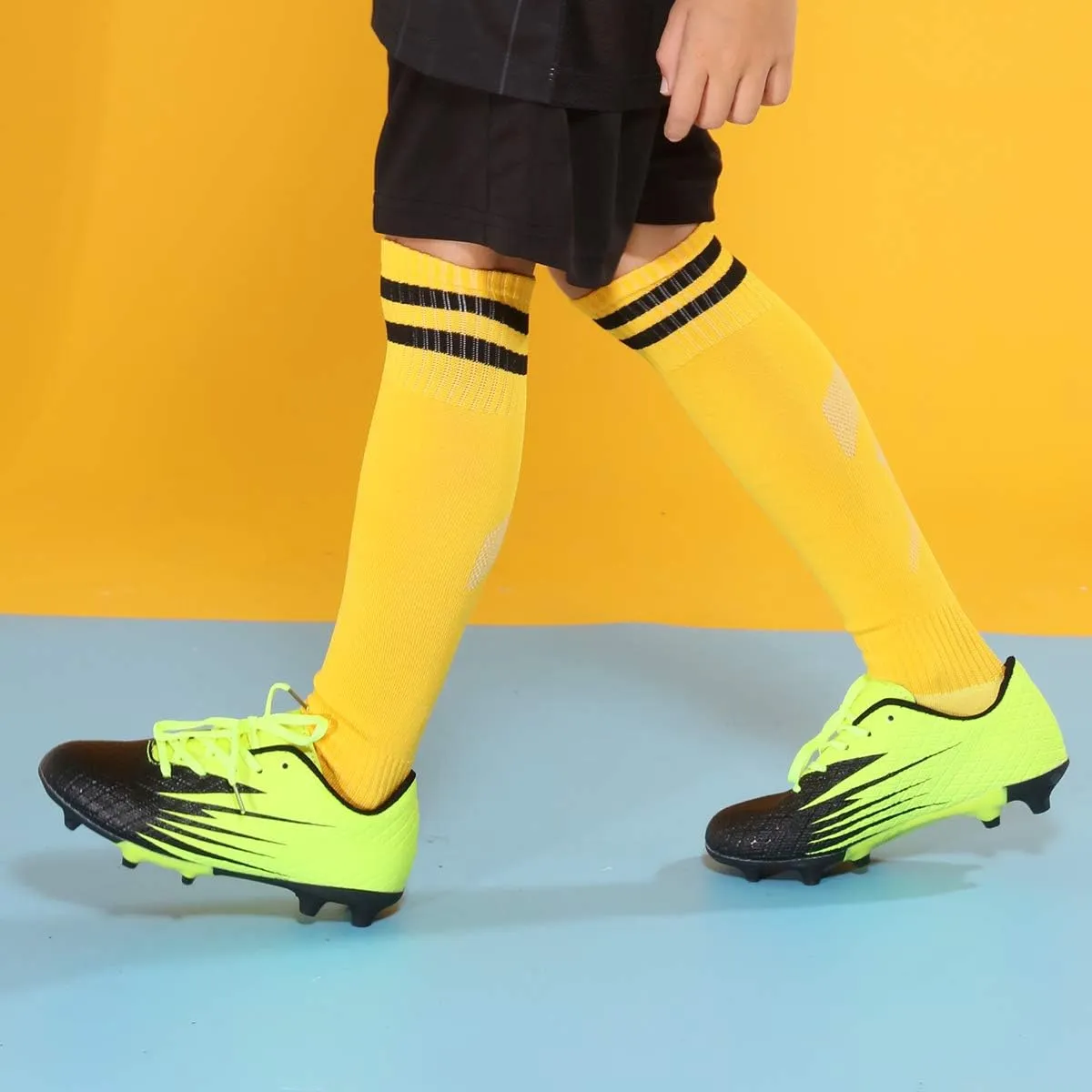 Hawkwell Kids Outdoor Firm Ground Turf Soccer Shoes(Toddler/Little Kid/Big Kid)