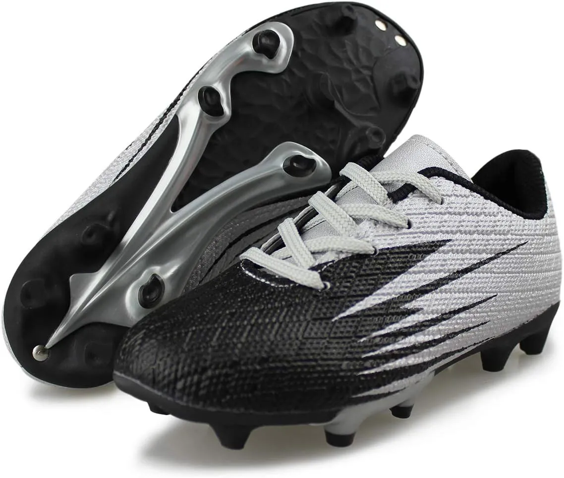 Hawkwell Kids Outdoor Firm Ground Turf Soccer Shoes(Toddler/Little Kid/Big Kid)
