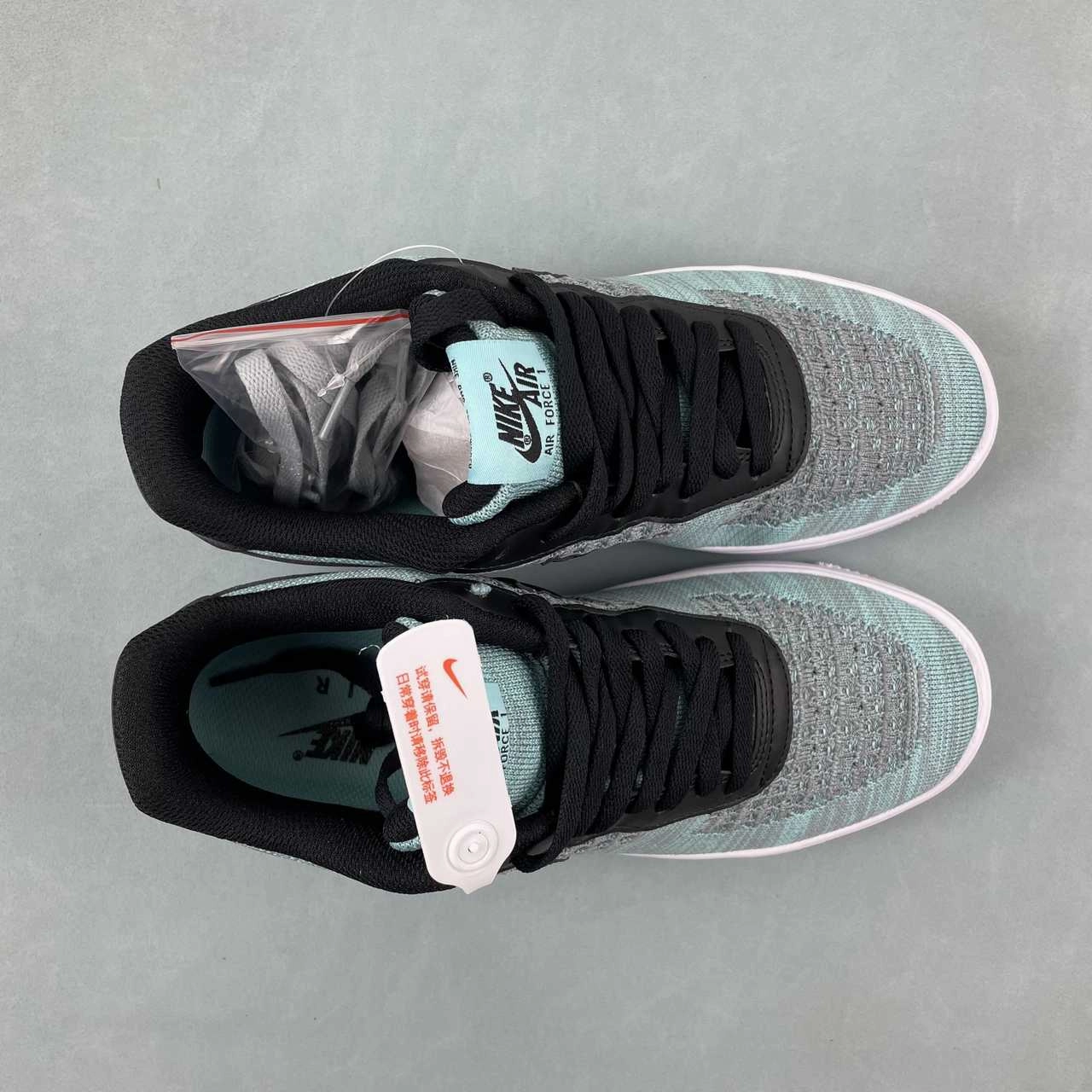 Air Force 1 07 Low Flyknit 2.0 Turquoise Black CI0051-600 Simple Walk Sidewalk Walk