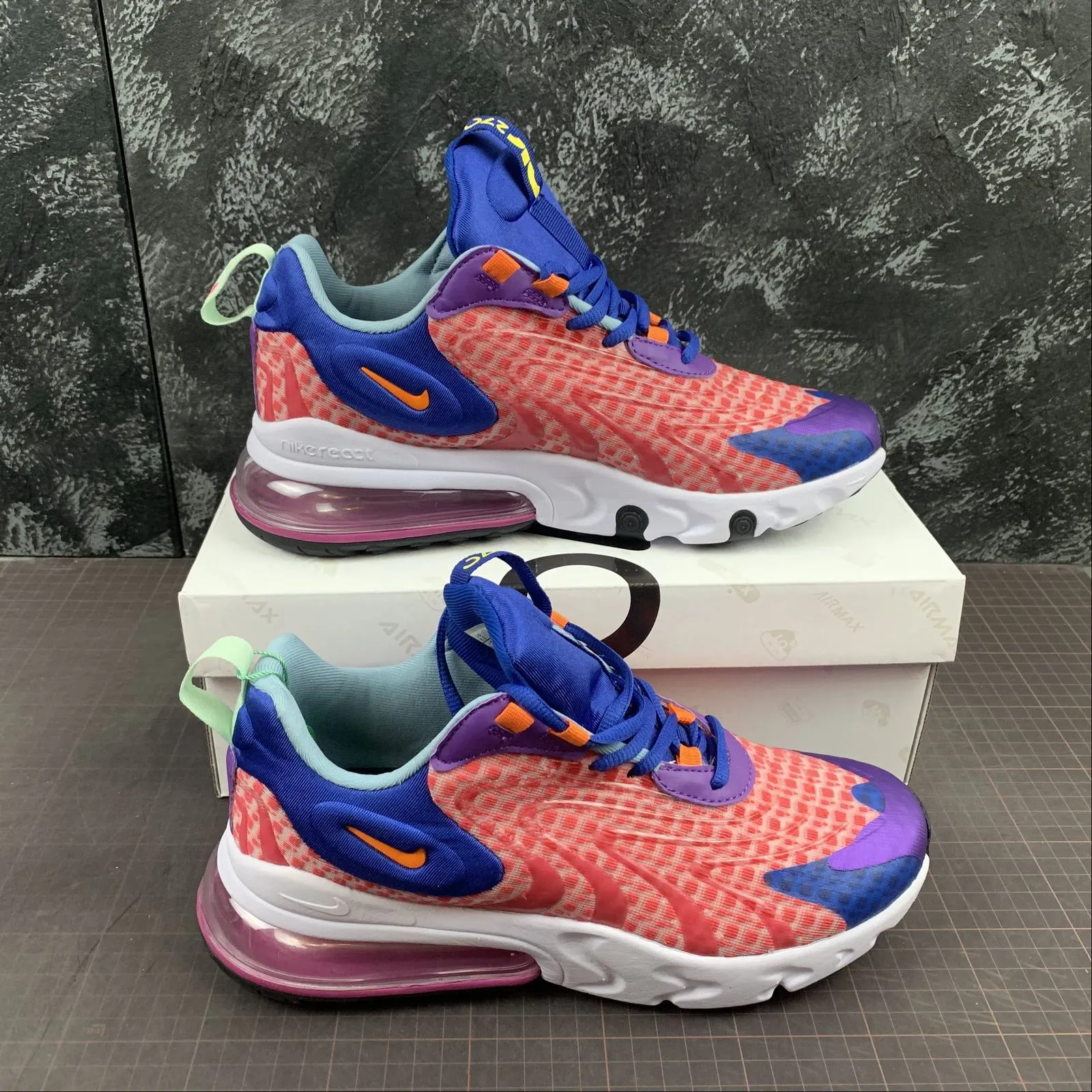 rubber sole shoes hand - washable shoes Air Max 270 React Pink CD6870-404