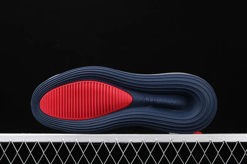 Air Max 720 Saturn Midnight Navy AO2110-400 running on track Upgradeable