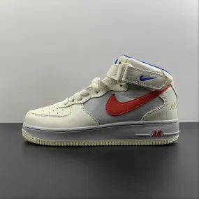 Comfy Wear Air Force 1 07 Mid Toffee Light Gray Red Blue CW0088-928