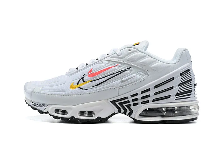 humid Air Max Plus 3 White Black Multi Color Swooshes CD0471-105