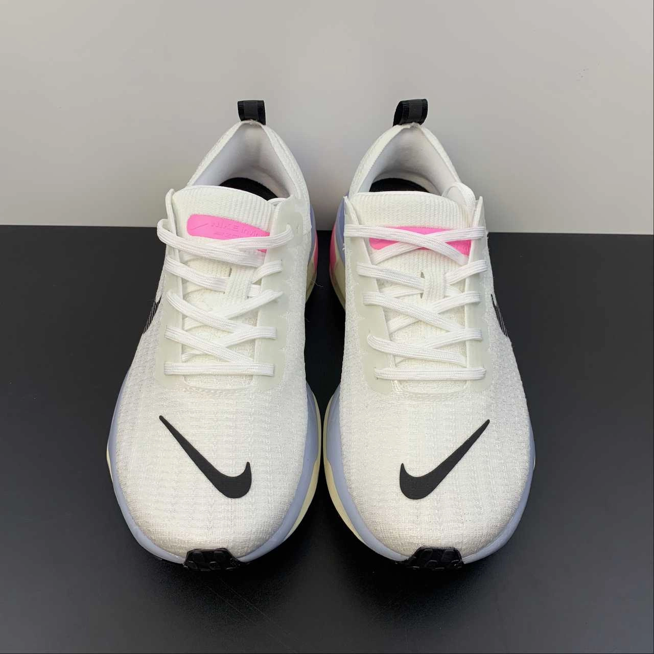 ZoomX Invincible Run FK 3 White Cobalt Bliss DR2615-100 Comfort Padding System Stretch knit