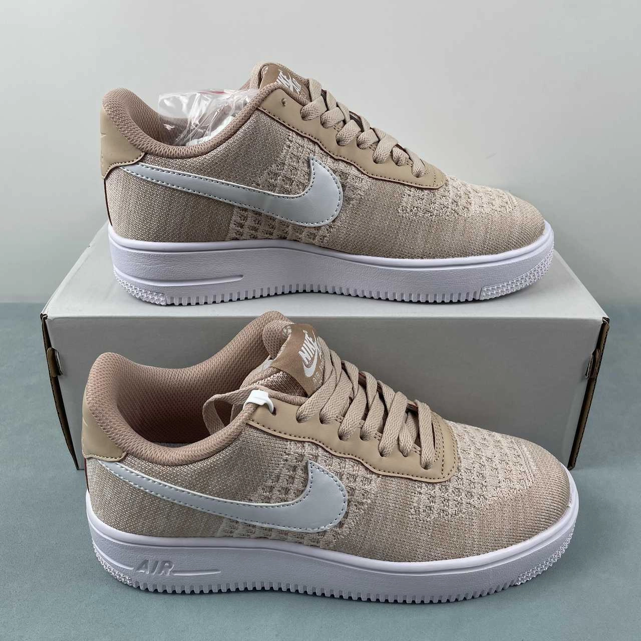 Air Force 1 07 Low Flyknit 2.0 Pink & White CI0051-200 Smooth Surface