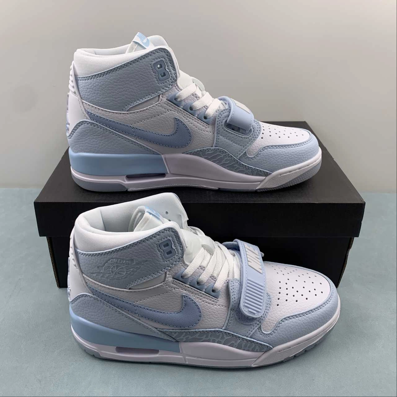 Air Jordan Legacy 312 High White Blue Gray FV8118-141 Low Top Balanced Grip Design