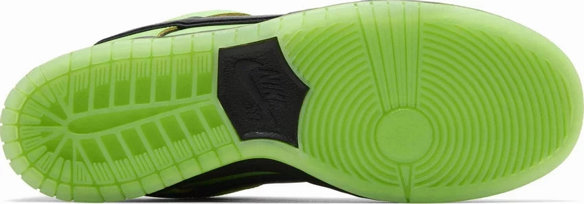 Hyper Compression Nike Dunk Low SB x The Powerpuff Girls Buttercup