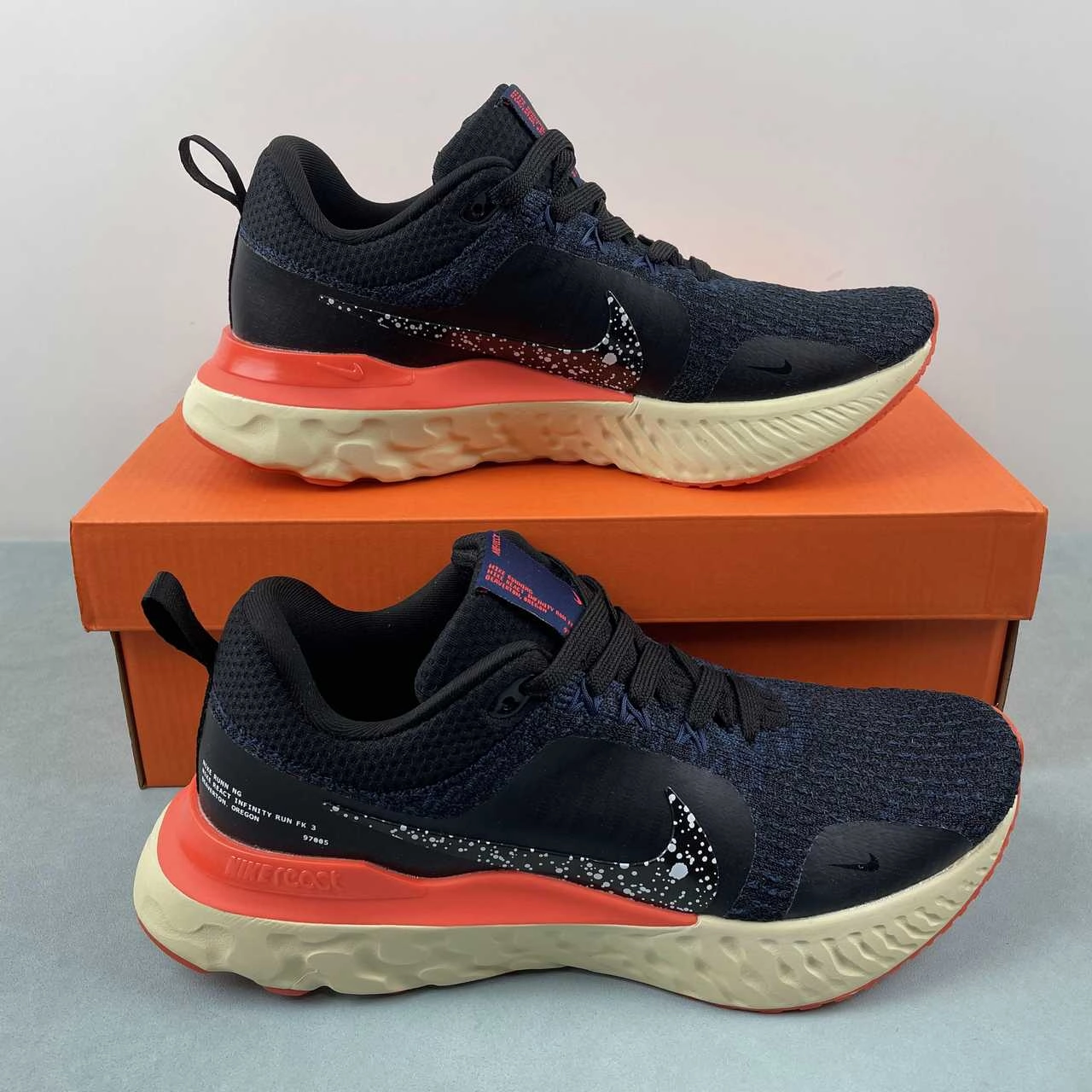 special - edition running wear Moisture-wicking fabric Nike React Infinity Run FK 3 Black Obsidian Bright Crimson Black DZ3014-002