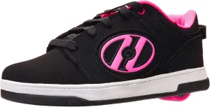 Heelys Unisex-Child Voyager Tennis Shoe, Black/Pink, 13 Little Kid