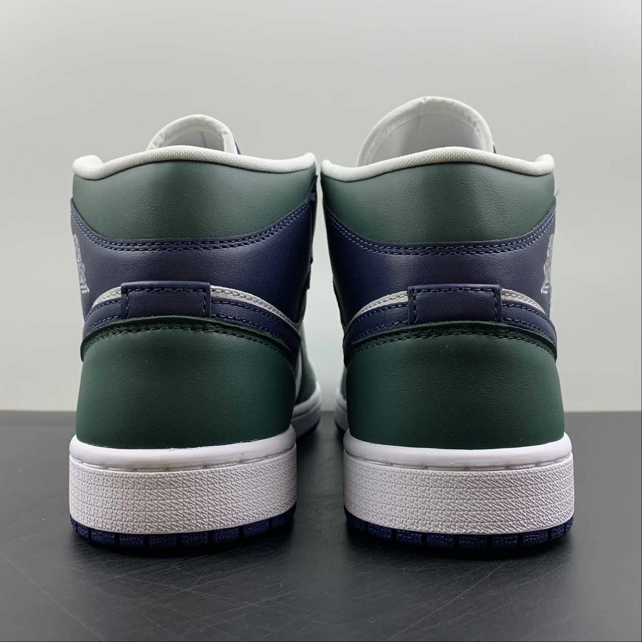 Ankle Cushioning Minimal Edge Air Jordan 1 Mid SE Noble Green Midnight Navy (2022) DZ5326-300