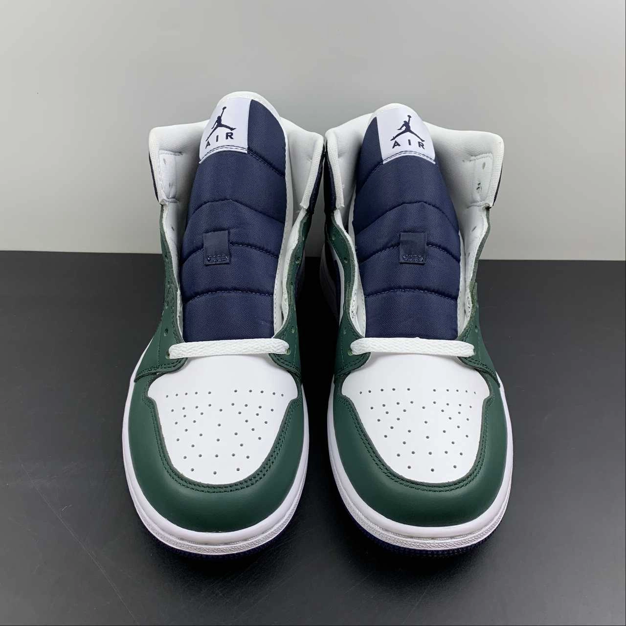 Low Top Style Air Jordan 1 Mid SE Noble Green Midnight Navy (2022) DZ5326-300
