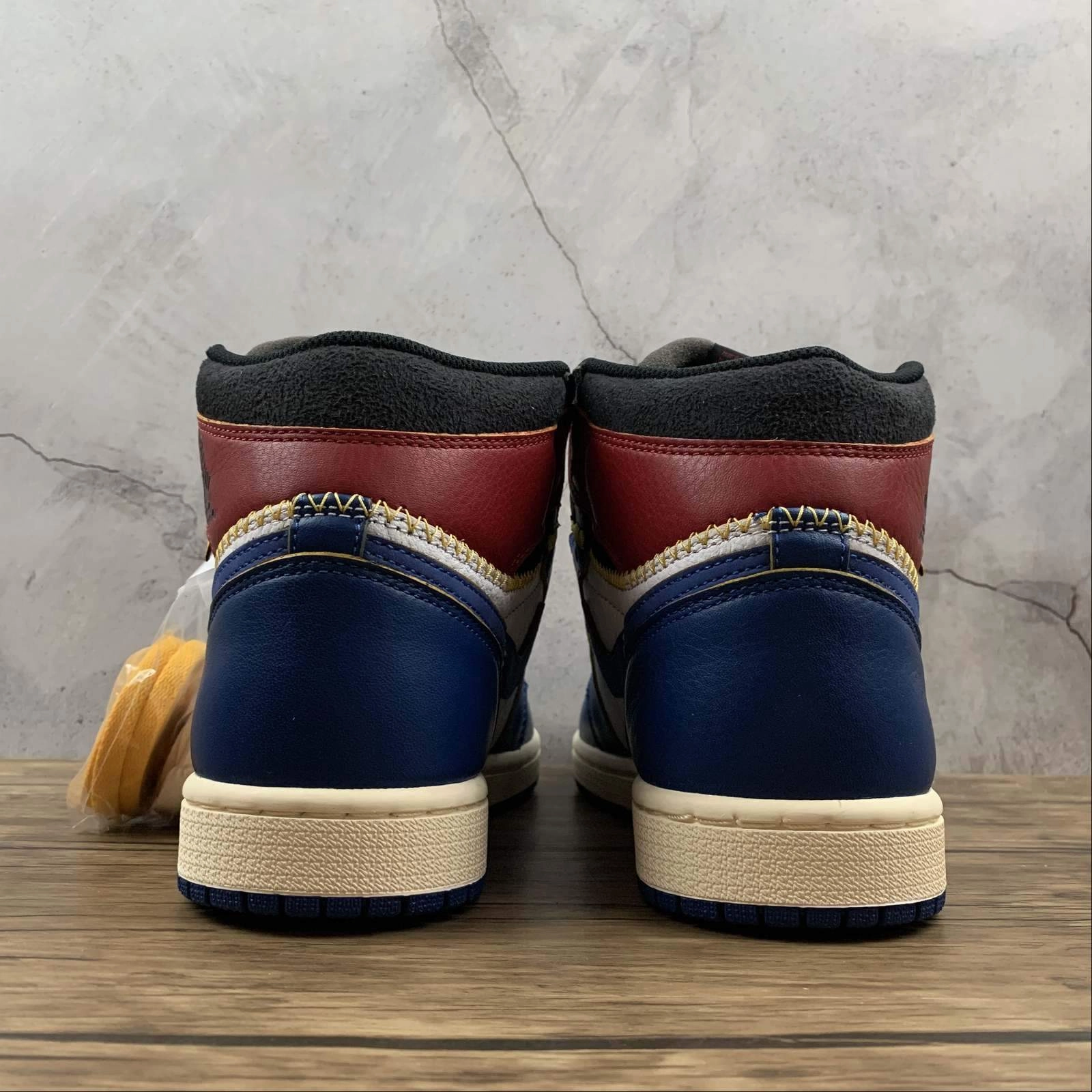 Air Jordan 1 Retro High NGR UN Storm Blue-Varsity-Red BV1300-146 Ventilation Perforations