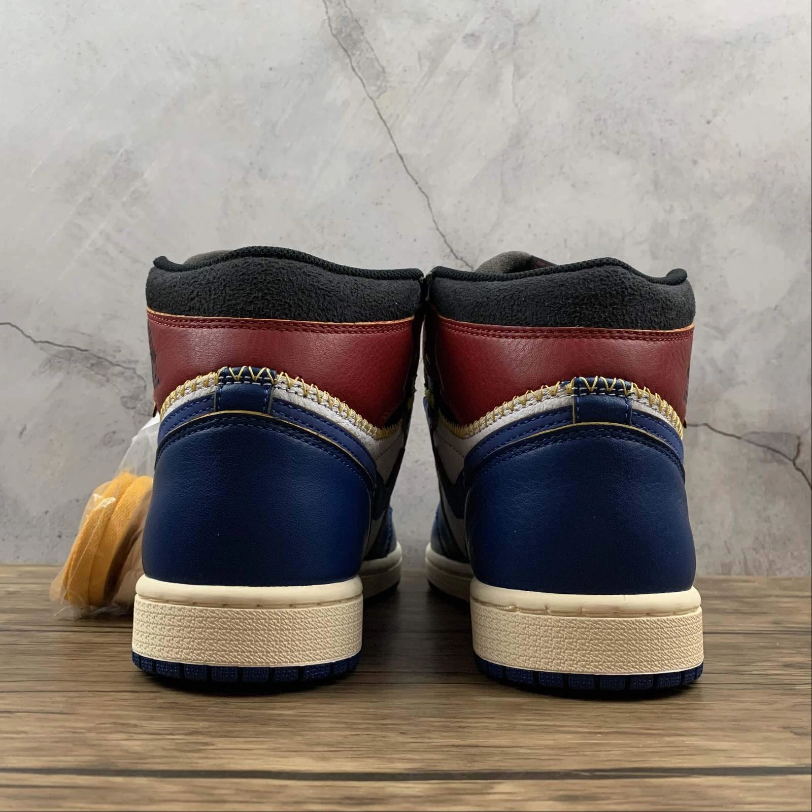 Shock-absorbent Air Jordan 1 Retro High NGR UN Storm Blue-Varsity-Red BV1300-146