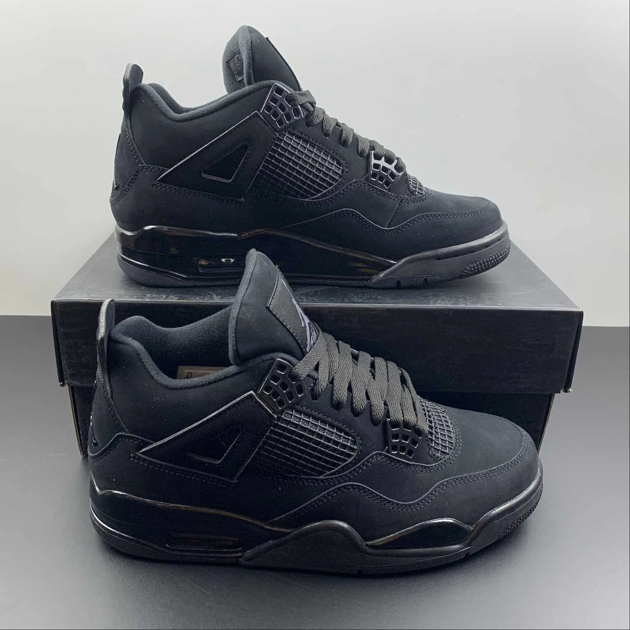 walking shoes Air Jordan 4 Retro Black Cat 2020 Light Graphite CU1110-010