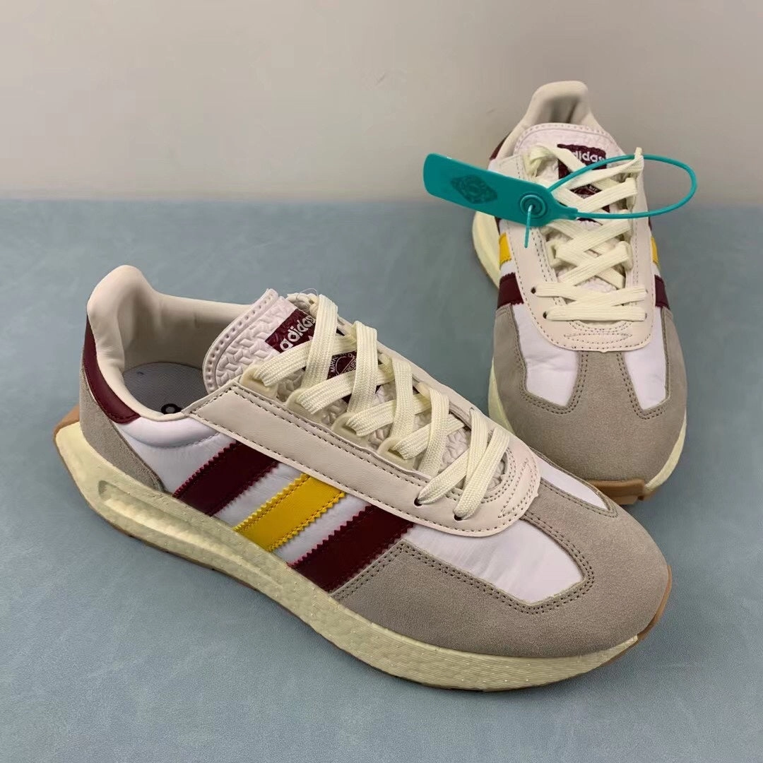 running in a ditch area shoes shock - dispersion - technology shoes Adidas Retropy E5 White Shadow Red Aluminium IF4970