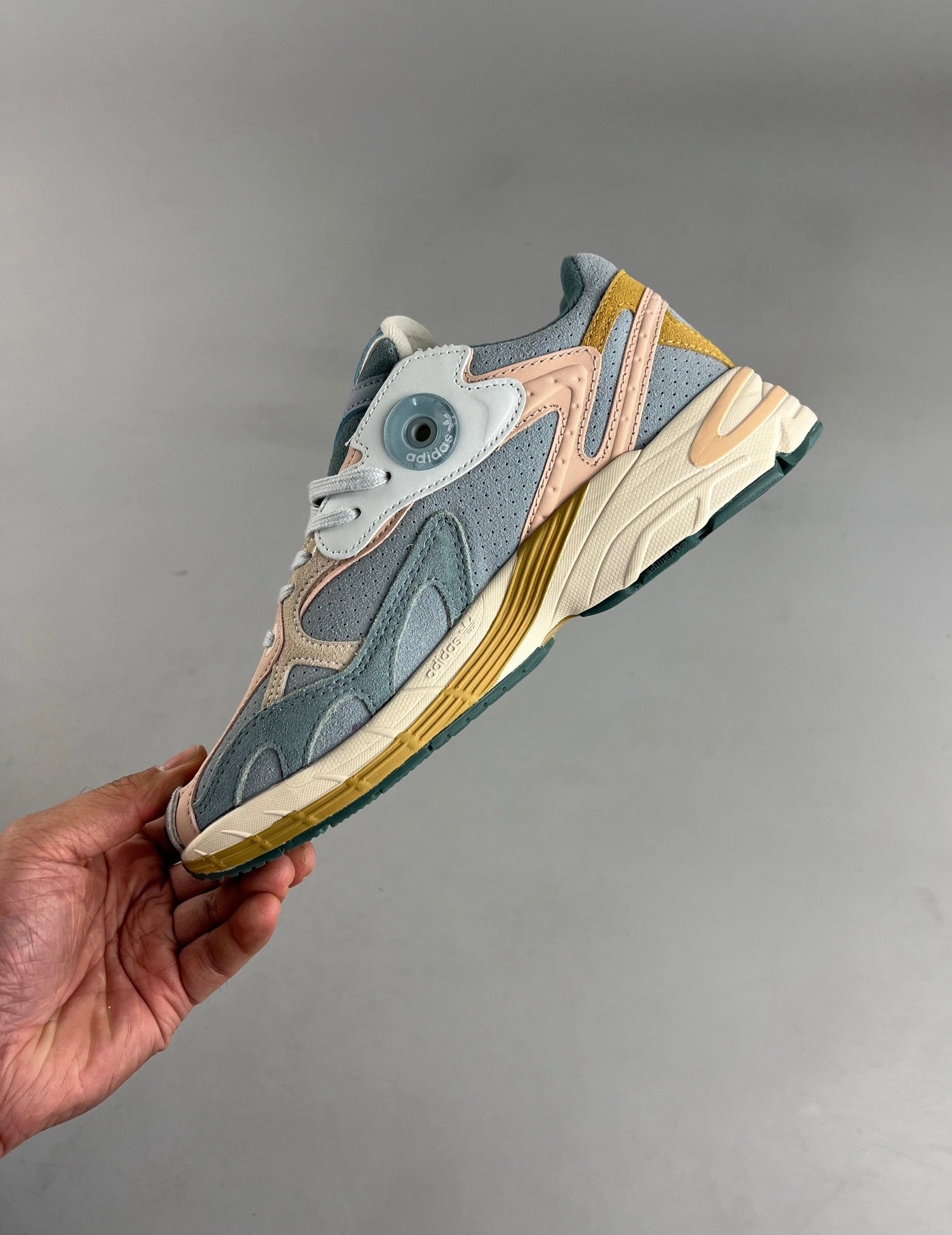 indoor running shoe features gym - ready Adidas Astir ??Blue Tint Magic Grey?? GZ4339