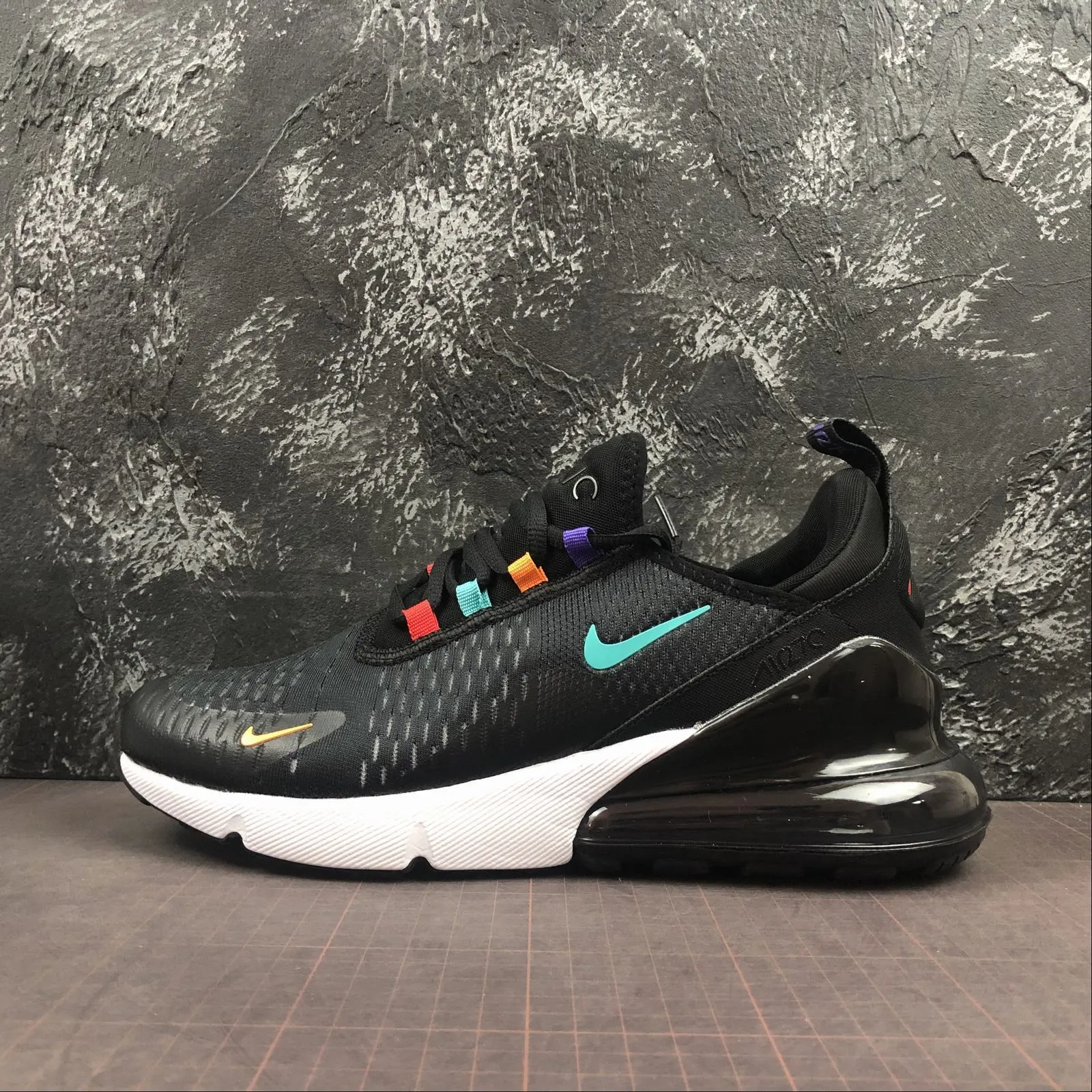 engraved running option indoor - wear shoes Air Max 270 Black Seven Revising CH7077-005