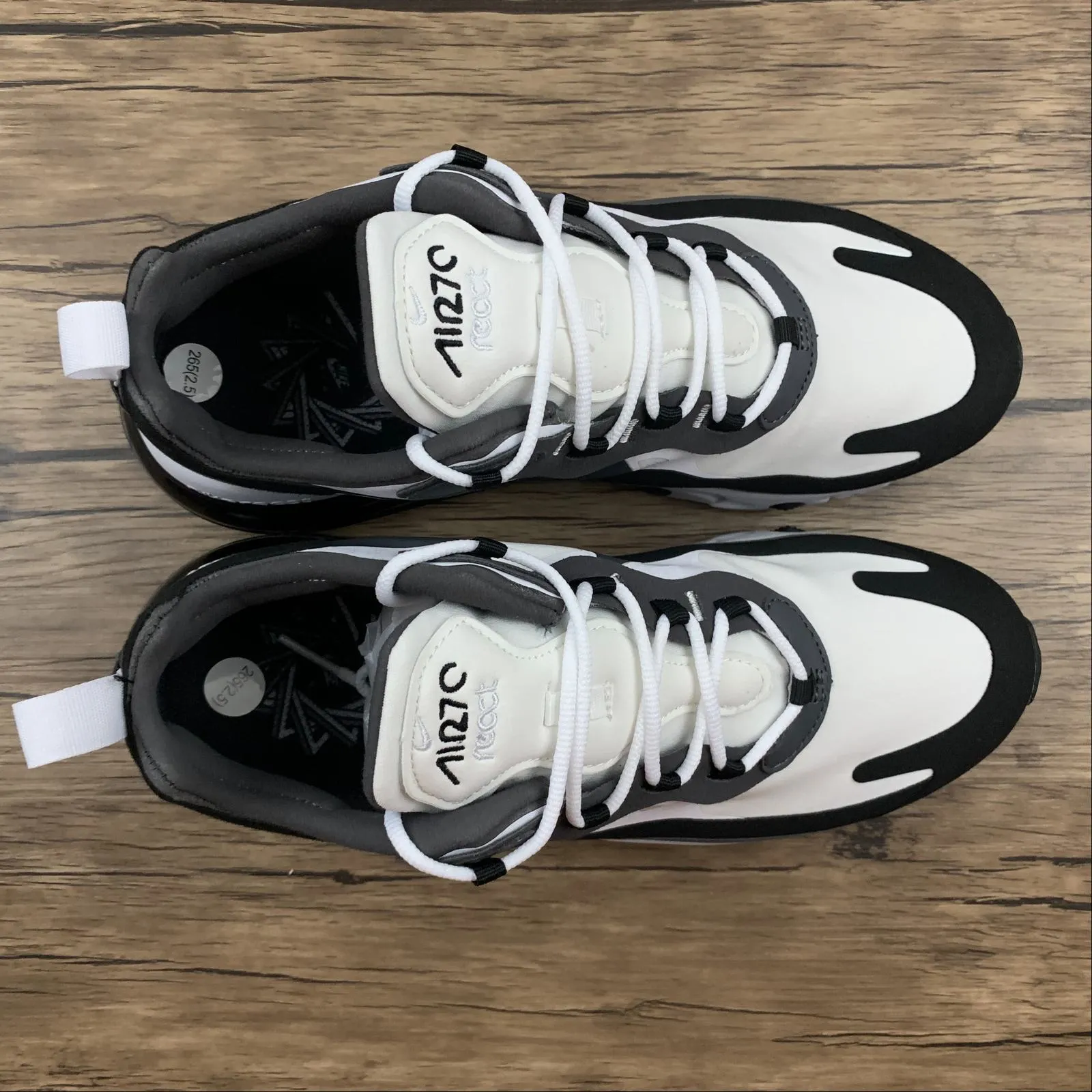Air Max 270 React SE Black White Dk Grey CJ0619-008 junior