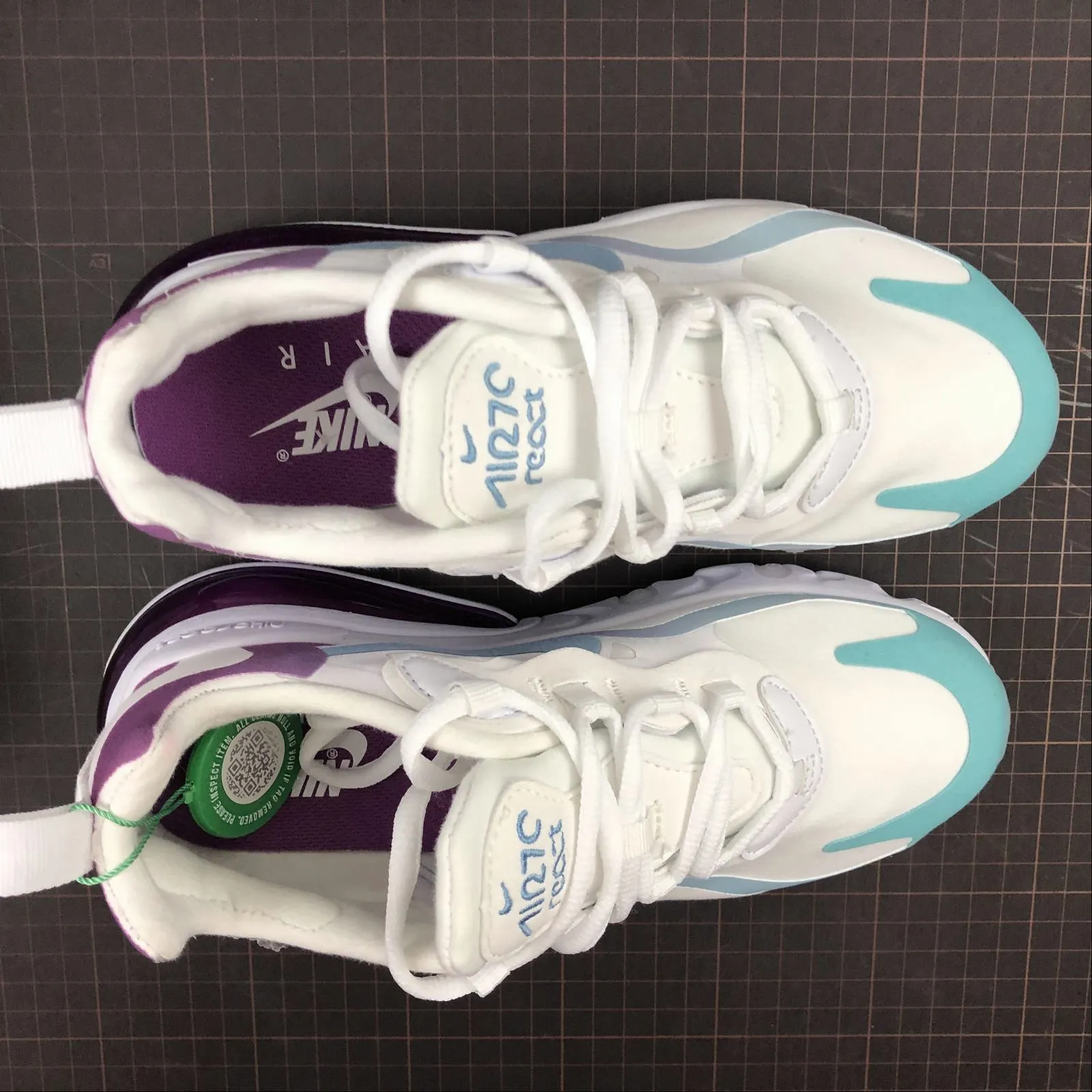 memory - foam - insole Air Max 270 React Gradient Purple AO6174-101