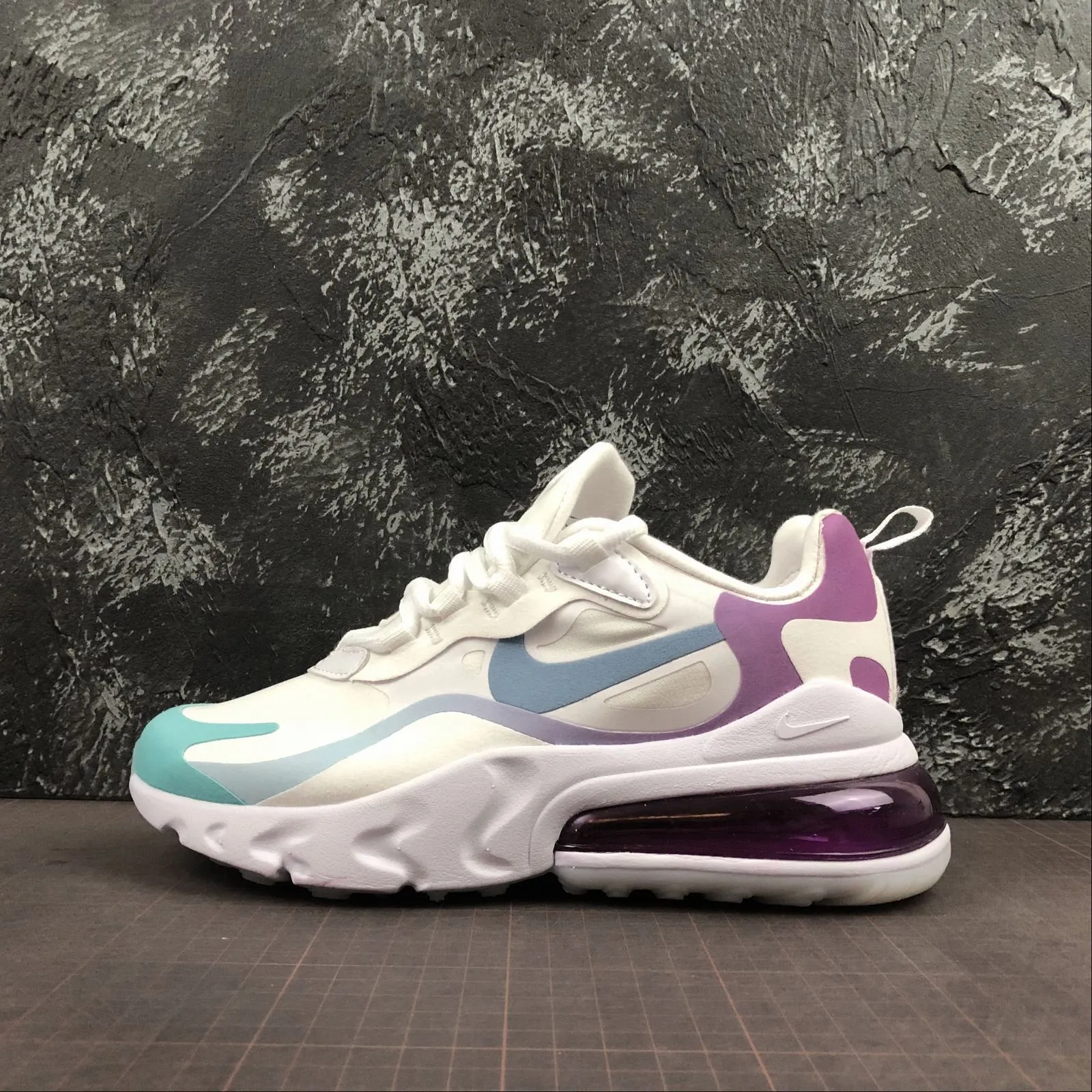 Outsole Traction shock - absorbing footwear Air Max 270 React Gradient Purple AO6174-101